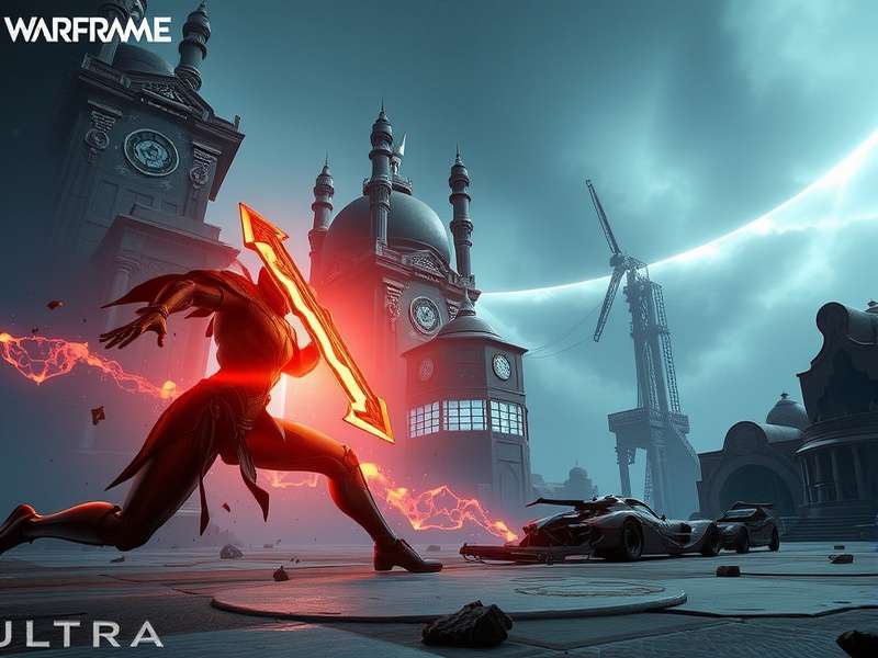 Warframe Old Peace gameplay scene showing tense diplomacy between factions