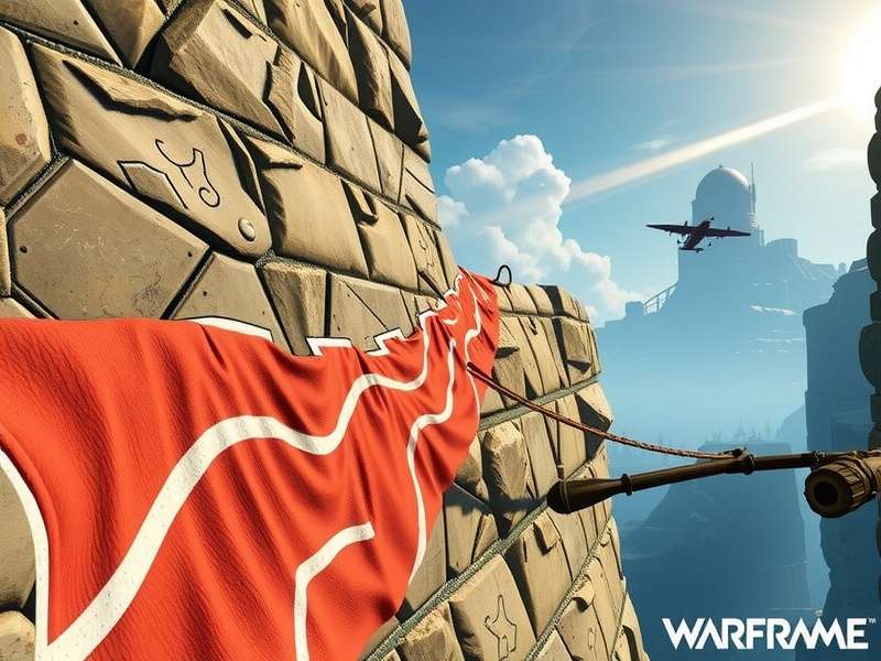 Warframe gameplay showcasing a Tenno in action