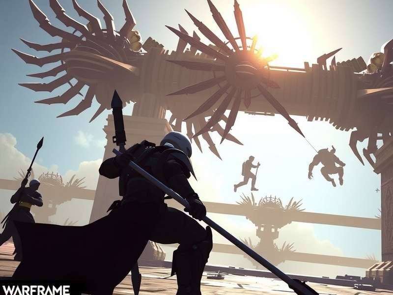 Warframe gameplay showcasing combat and abilities