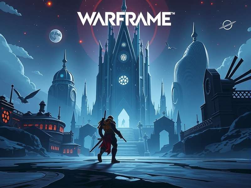 Warframe player in action during a high-level mission