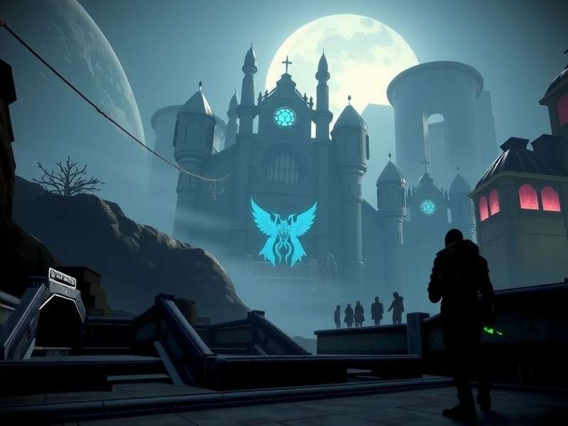 Warframe operator facing a massive Eidolon on the Plains of Eidolon