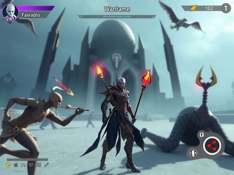 Warframe Mobile Gameplay on a modern smartphone