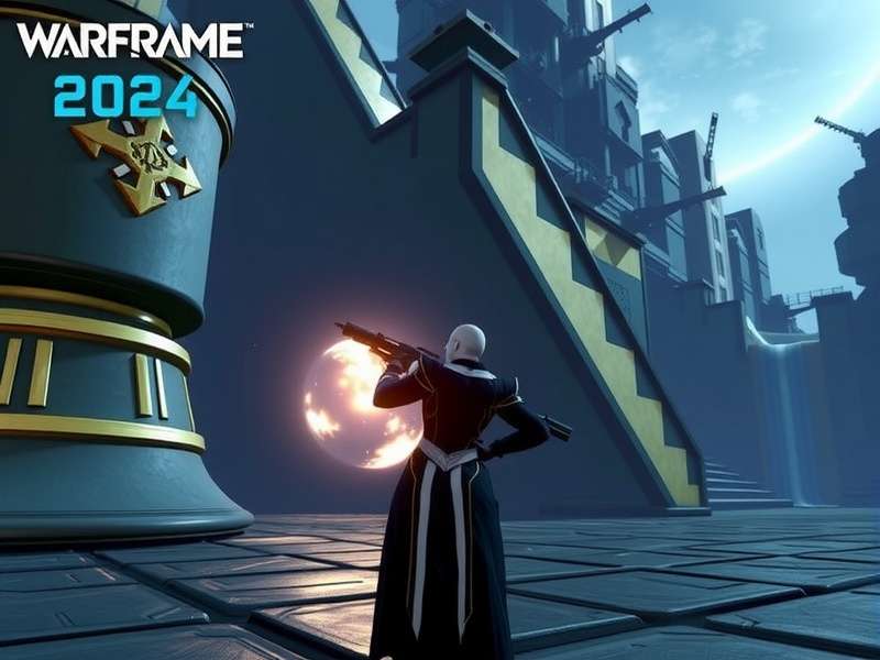 Warframe Excalibur in advanced combat pose 2024