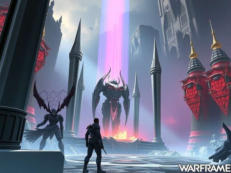 Warframe Excalibur in action on PC