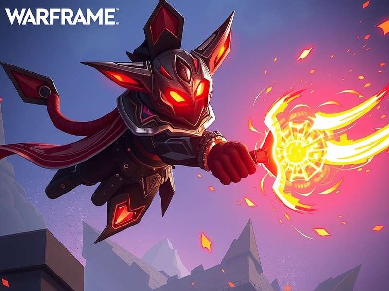 Concept art of the Ironmouse Warframe design, featuring elegant wings and ethereal energy