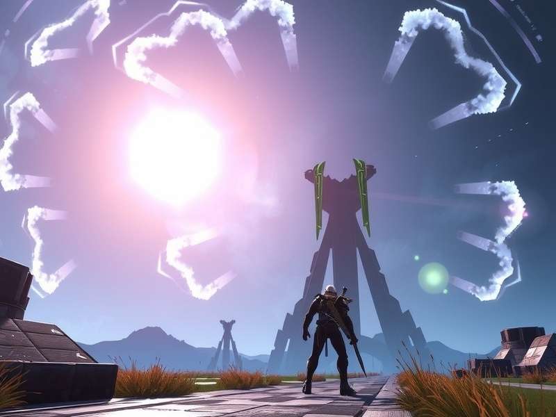 Warframe Excalibur in motion during silent gameplay session