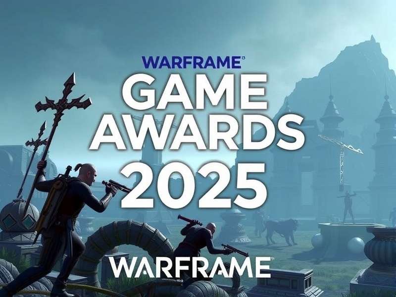 Futuristic digital award trophy with neon lights