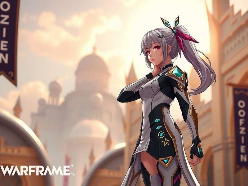 Collage of Warframes like Wisp, Garuda, and Protea showcasing sleek, anime-inspired designs