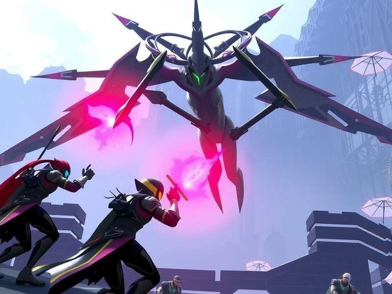 Warframe multiplayer squad in action on PC