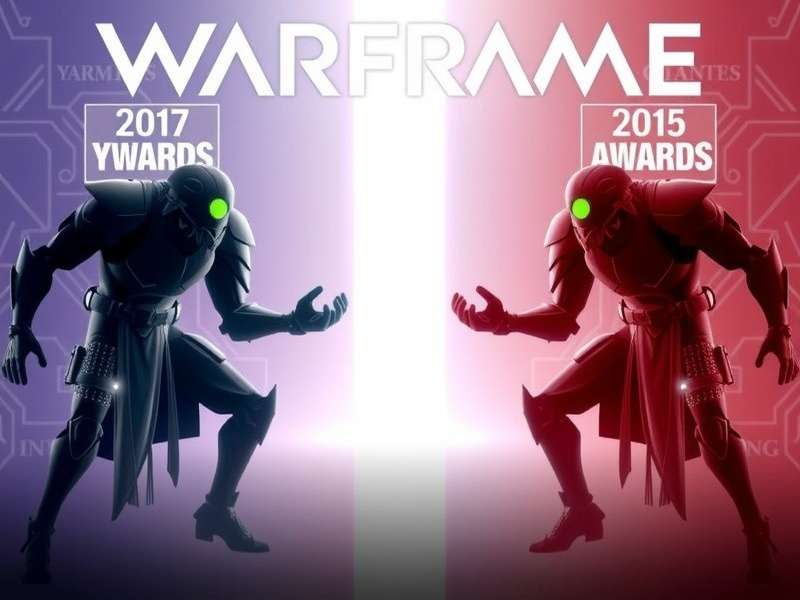Warframe Game Awards celebration with multiple Tenno and Warframes