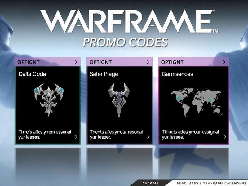 Screenshot of the Warframe promo code redemption screen on the official website