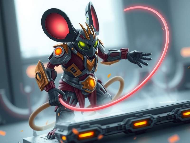 A Tenno Operator in Warframe overlooking a vast alien landscape