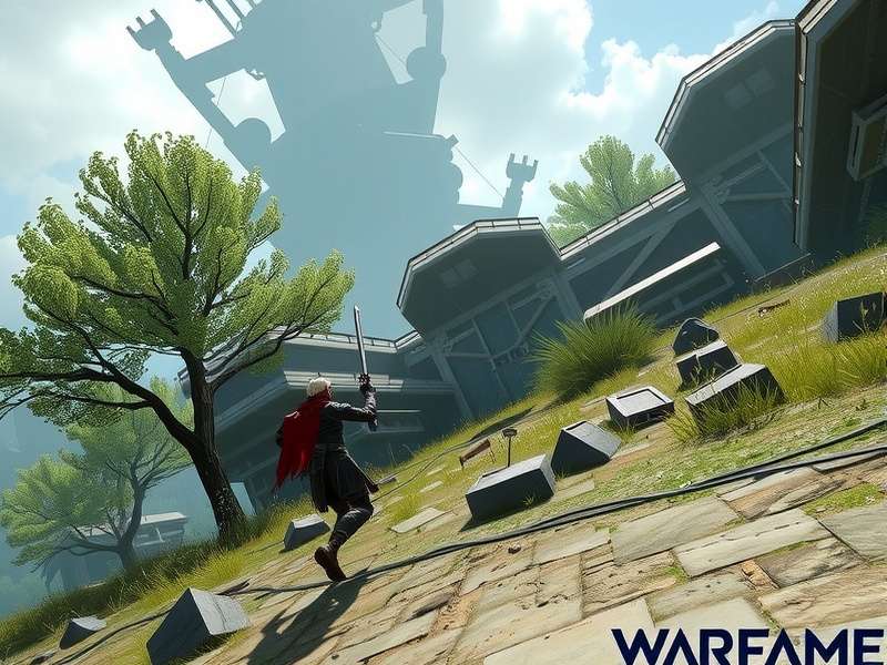 Infographic showing Old Peace Warframe build statistics and mod configurations