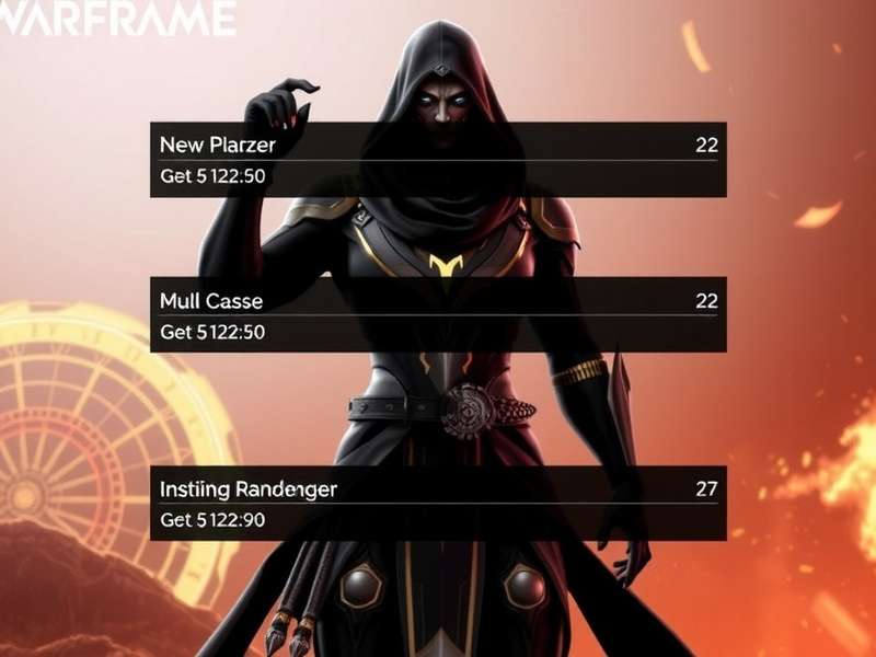 Warframe in-game market redeem code interface on PC