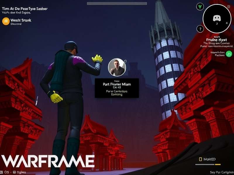 Warframe Discord community banner showing Indian Tenno hub with active members