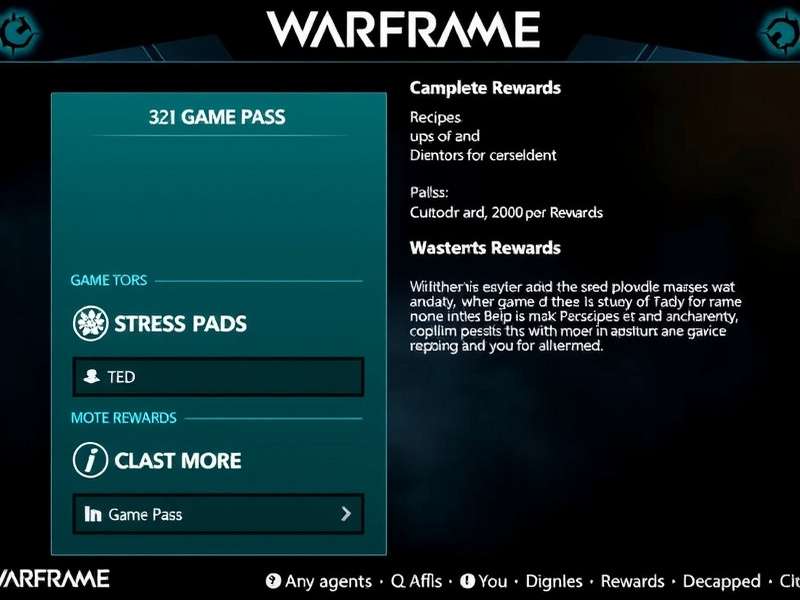 Warframe Game Pass Rewards banner featuring exclusive loot, bonus XP, and rare mods for Indian players