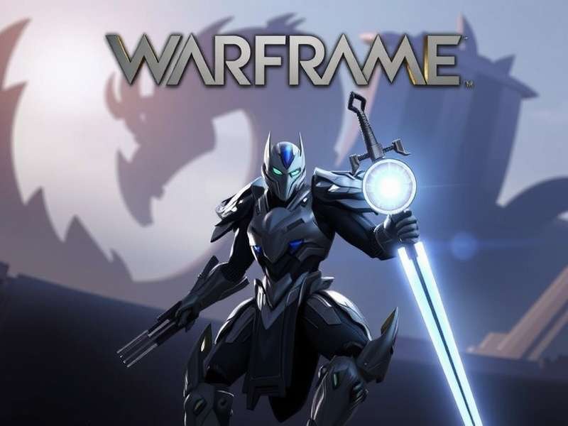 Warframe 2025 gameplay action shot showing a Tenno with Excalibur Umbra in combat