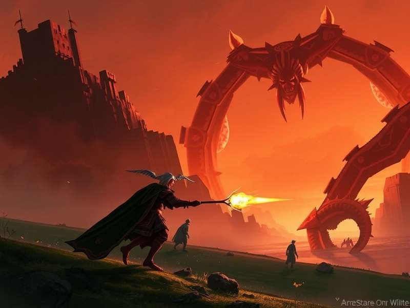 Tenno warframe standing in a futuristic Orokin environment with golden light